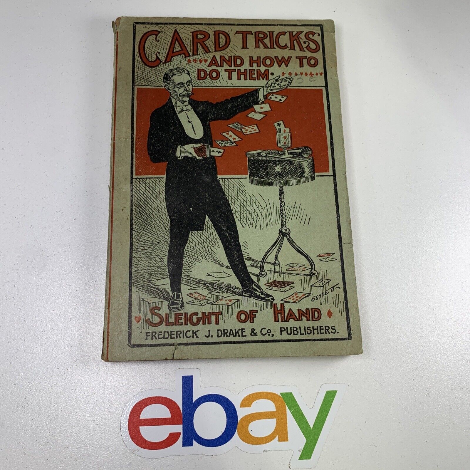 RARE 1902 Card Tricks and How To Do Them, Sleight of Hand A. Roterberg - 1st Ed.