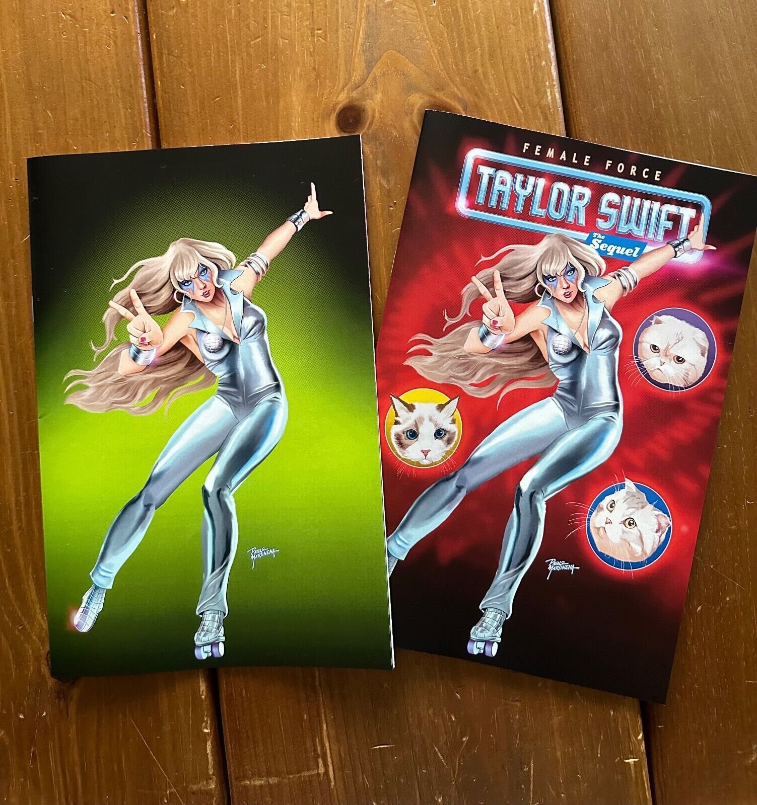 Female Force: Taylor Swift #2 The Sequel comic book  BUNDLE  NEW DAZZLER CATS