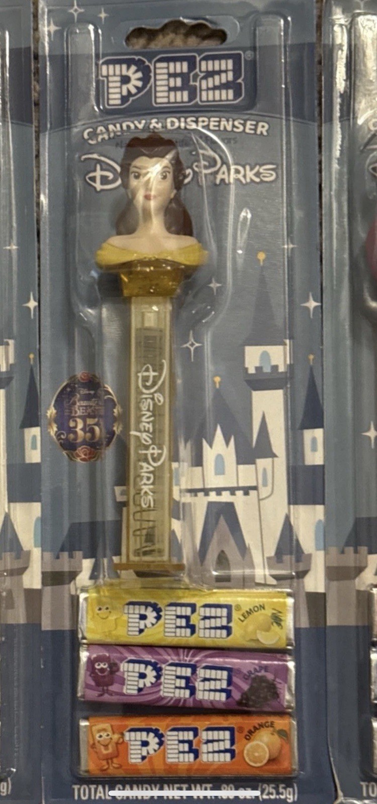 Disney Parks 2026 Beauty And The Beast 35th Belle Pez Candy Dispenser Toy New