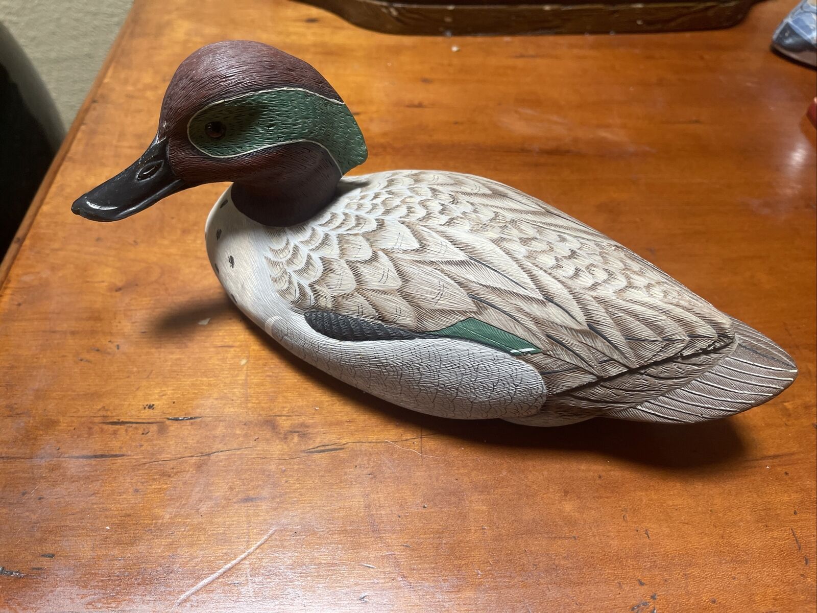 Green wing Teal Drake By Y. Brookshire Signed And Dated 10-03-83