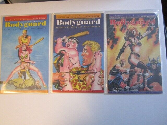 1990 Bodyguard #1,2,3  Comics Factory sealed bag NM 3 comics