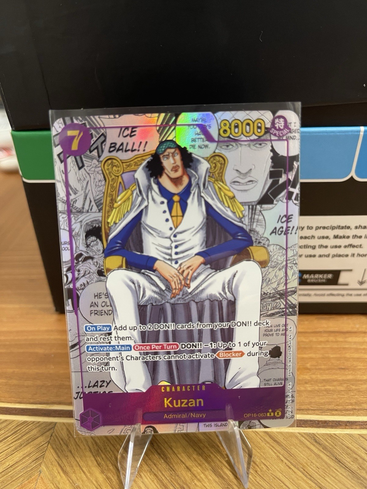 One Piece Card Game Kuzan Special OP16-063 Manga Art ENG One Piece Card Game Kuzan Special OP16-063 Manga Art ENG