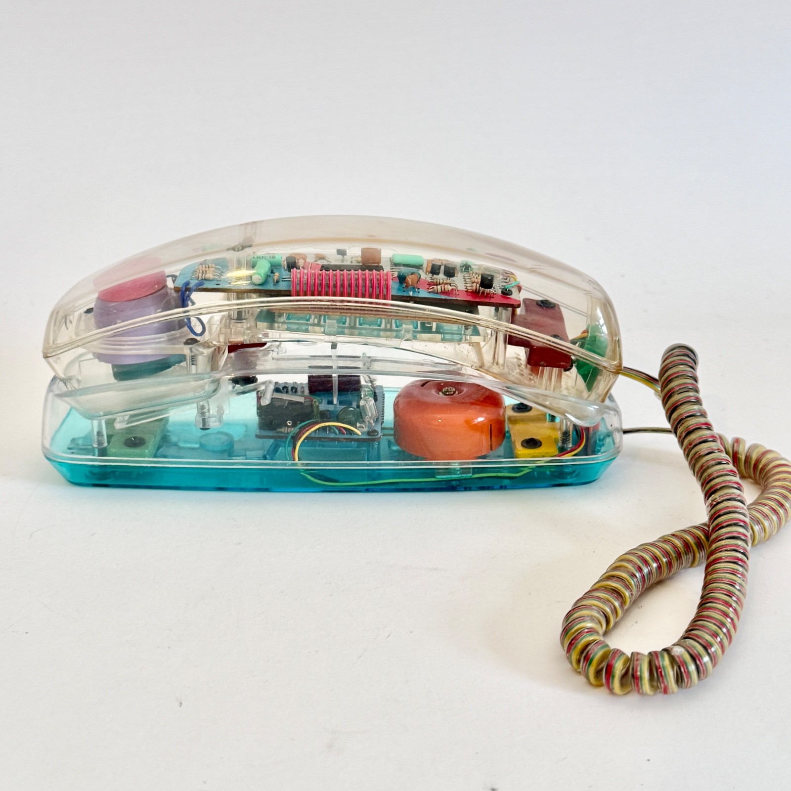 Vintage Unisonic 6900 Clear Transparent Phone 1980s Parts Repair Display Vintage Unisonic 6900 Clear Transparent Phone 1980s Parts Repair Display