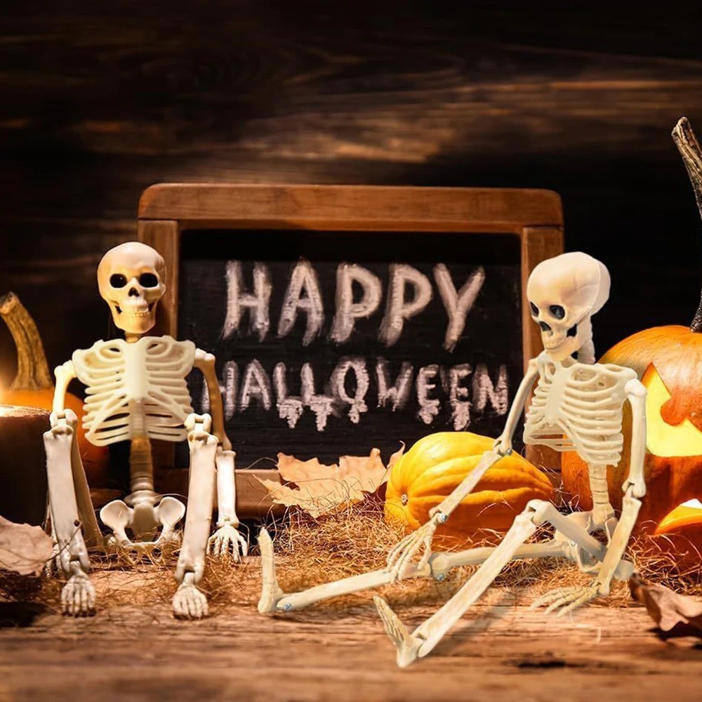 New Halloween Skeleton Full Body Posable Joints Skeletons 40cm Human Decorations New Halloween Skeleton Full Body Posable Joints Skeletons 40cm Human Decorations