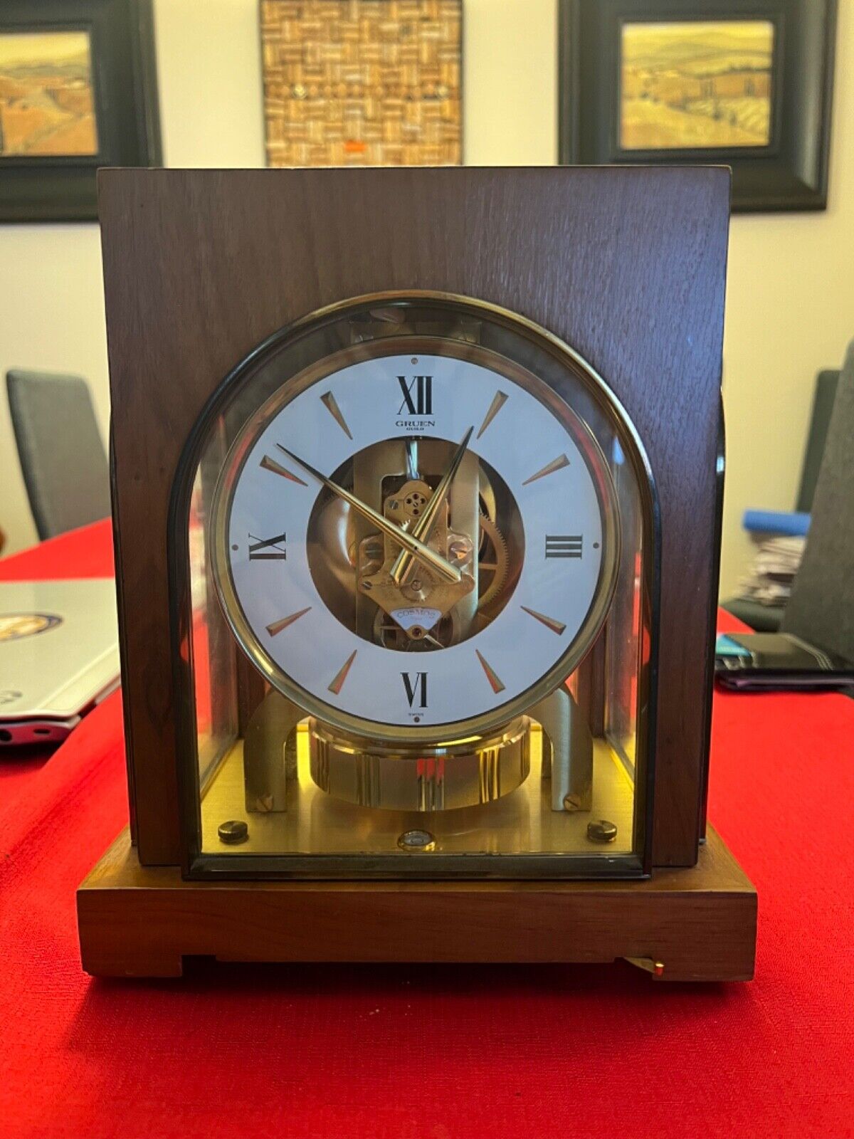 Gruen ATMOS Clock #292121, Excellent Condition