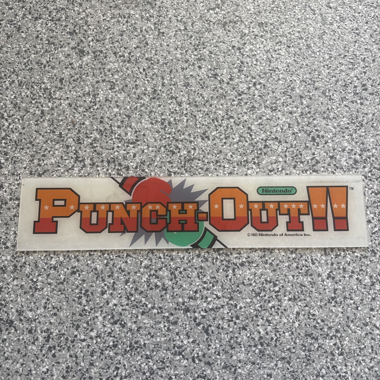 Punch Out Arcade Marquee Nintendo Original Rare Punch Out Arcade Marquee Nintendo Original Rare