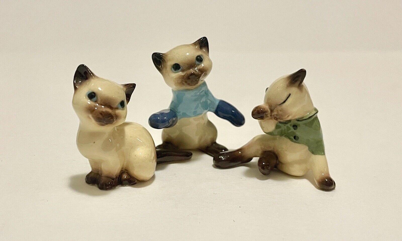 Vintage Lot Of 3 Figurines Hagen Renaker Cats Three Little Kittens