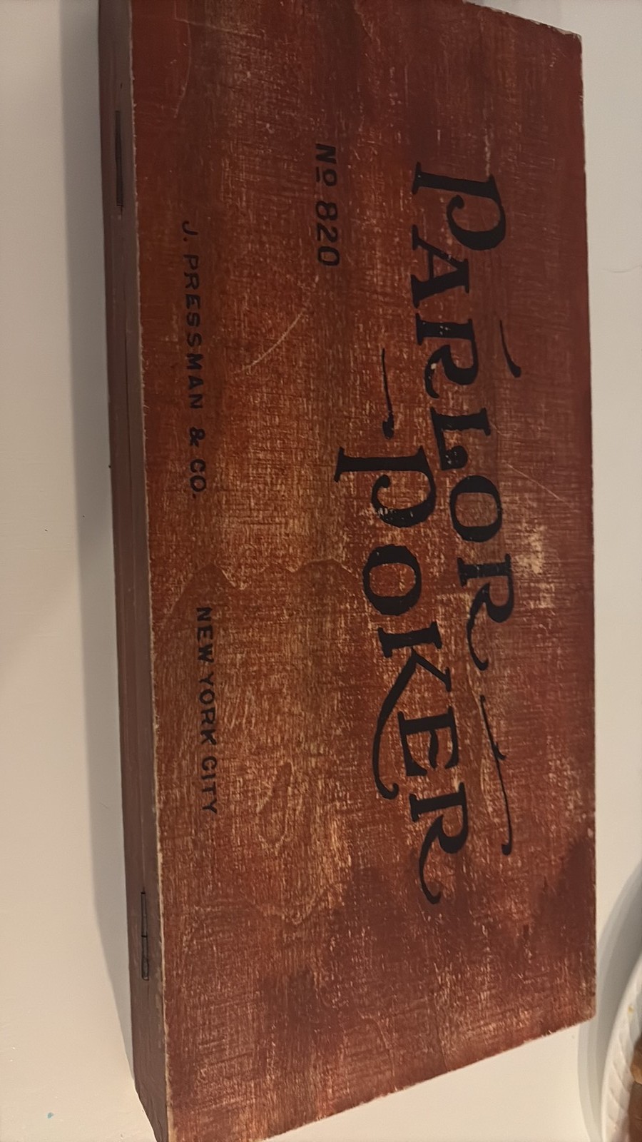 Vintage Parlor Poker Set by J. Pressman & Co. No. 820 Vintage Parlor Poker Set by J. Pressman & Co. No. 820