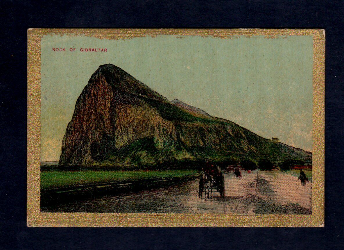 1911 The Rock of Gibraltar / Pan Handle Scrap / tobacco card / VG-EX cond.