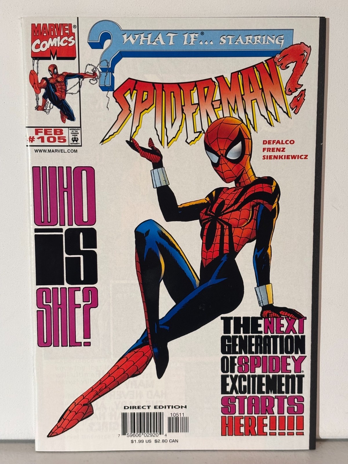 WHAT IF 105 - 1998 - 1st appearance Spider-Girl - VF - DeFalco Frenz Sienkiewicz WHAT IF 105 - 1998 - 1st appearance Spider-Girl - VF - DeFalco Frenz Sienkiewicz