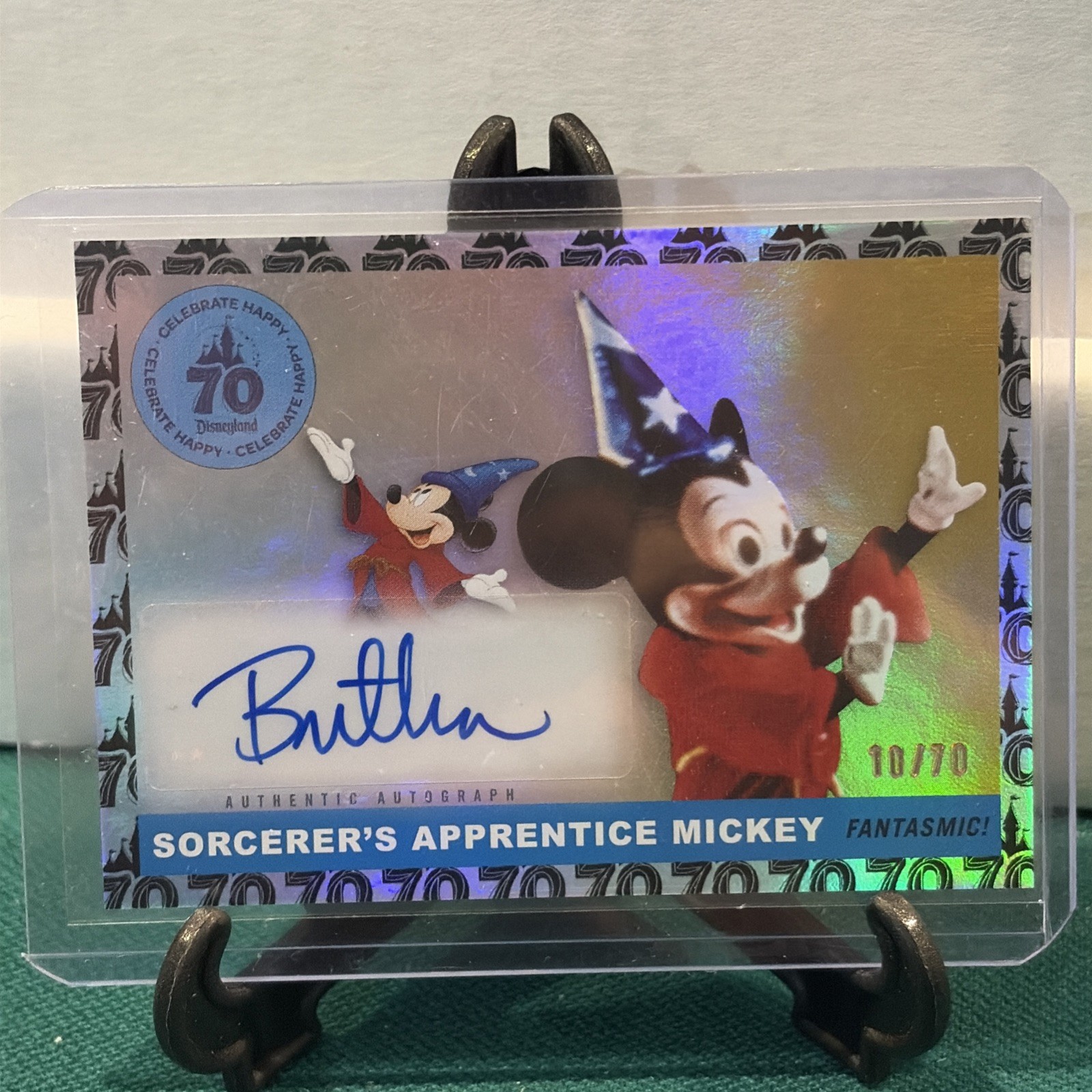 2025 Topps Disneyland 70th Icons Bret Iwan Sorcerer’s Apprentice Mickey Auto /70
