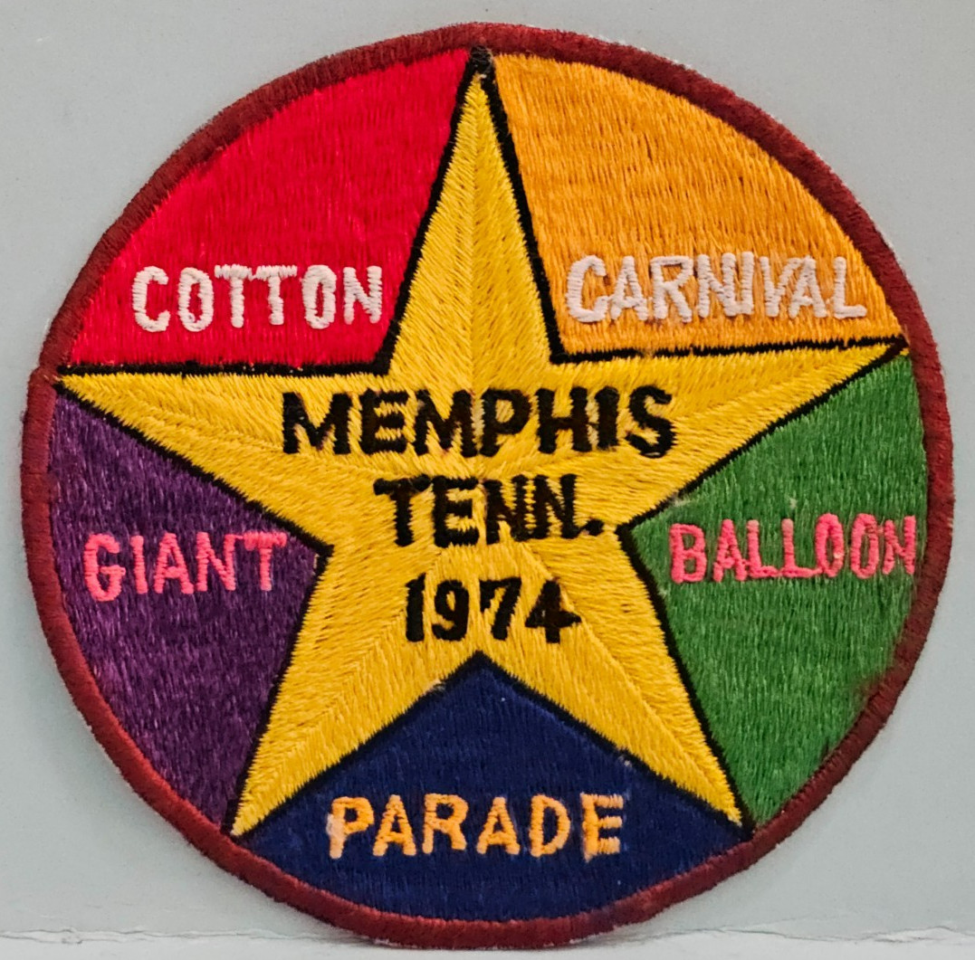 VERY RARE 1974 Memphis Tenn. Cotton Carnival Giant Balloon Parade Patch VERY RARE 1974 Memphis Tenn. Cotton Carnival Giant Balloon Parade Patch