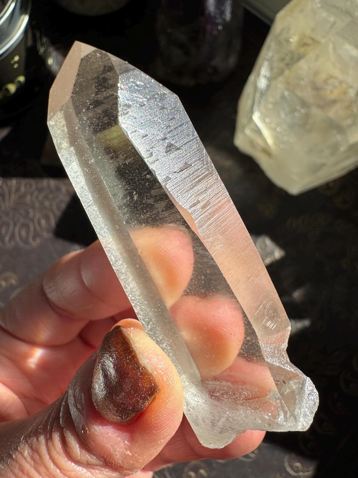 Smoky Lemurian Inclusion Starbrary Quartz Crystal Point Raw Natural Crystal A8 Smoky Lemurian Inclusion Starbrary Quartz Crystal Point Raw Natural Crystal A8