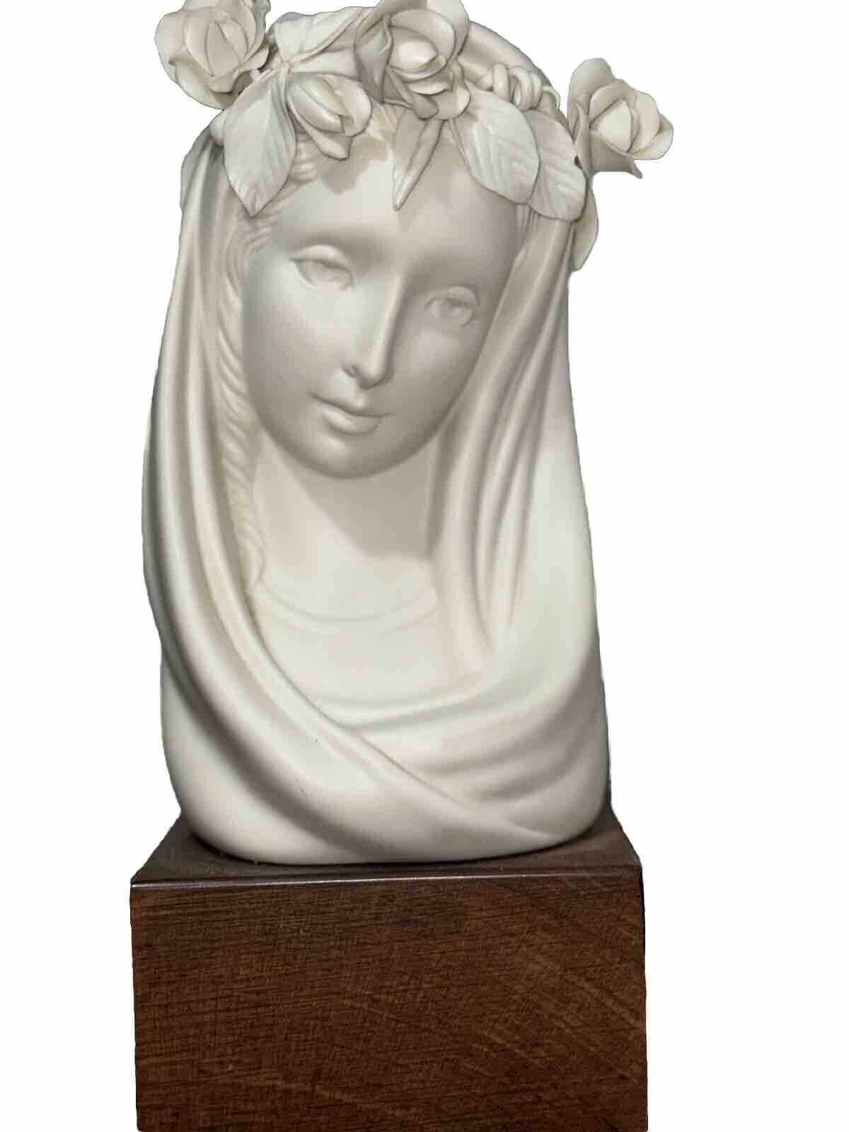 Vintage 1960’s Cybis Madonna Queen Of Angels Porcelain Figure Bust Statue