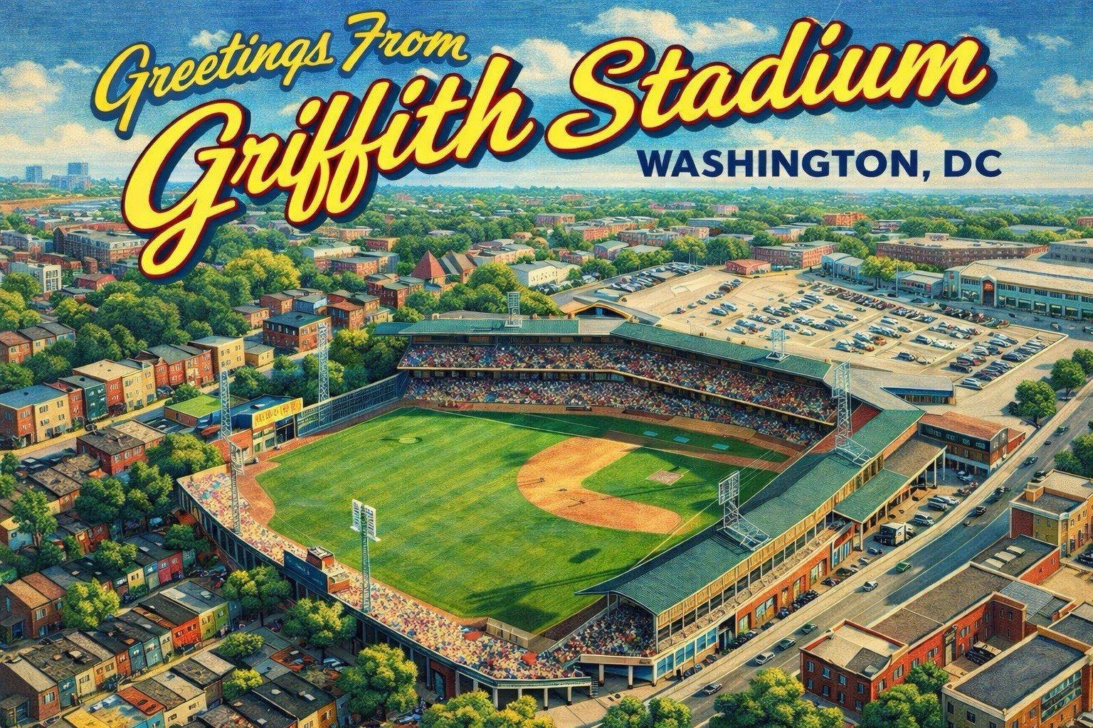 Griffith Stadium, Washington, D.C. - MODERN Postcard Baseball A642 Griffith Stadium, Washington, D.C. - MODERN Postcard Baseball A642