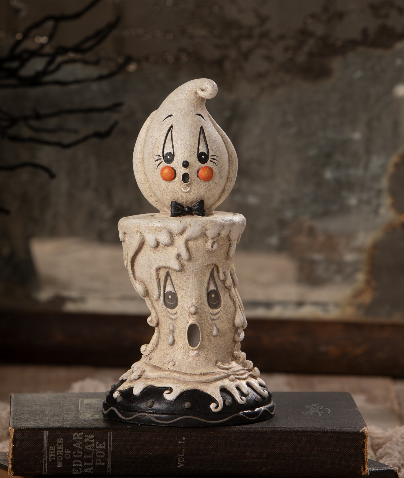 Bethany Lowe Johanna Parker 7.75" Candlestick Ghost Gus Rus Halloween Decor Box Bethany Lowe Johanna Parker 7.75" Candlestick Ghost Gus Rus Halloween Decor Box