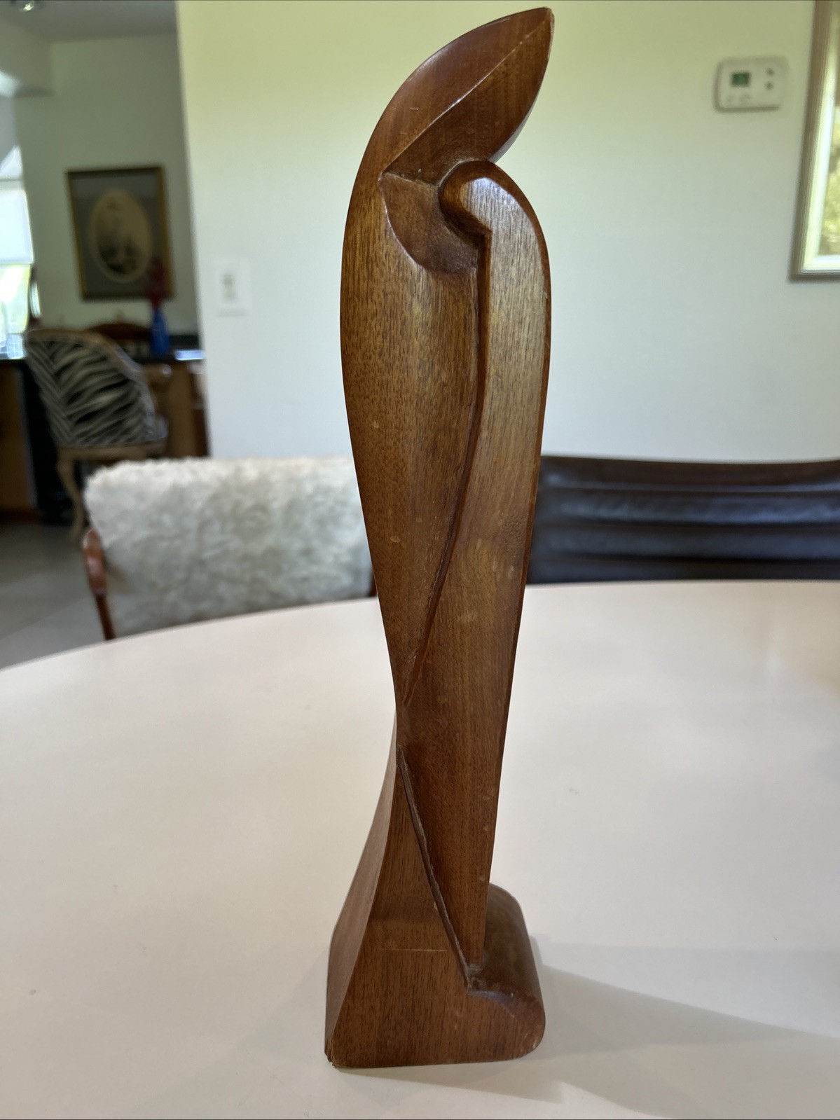 MCM Carved Fine Wood Madonna & Child 14.25” Sculpture Signed A I Pare MCM Carved Fine Wood Madonna & Child 14.25” Sculpture Signed A I Pare