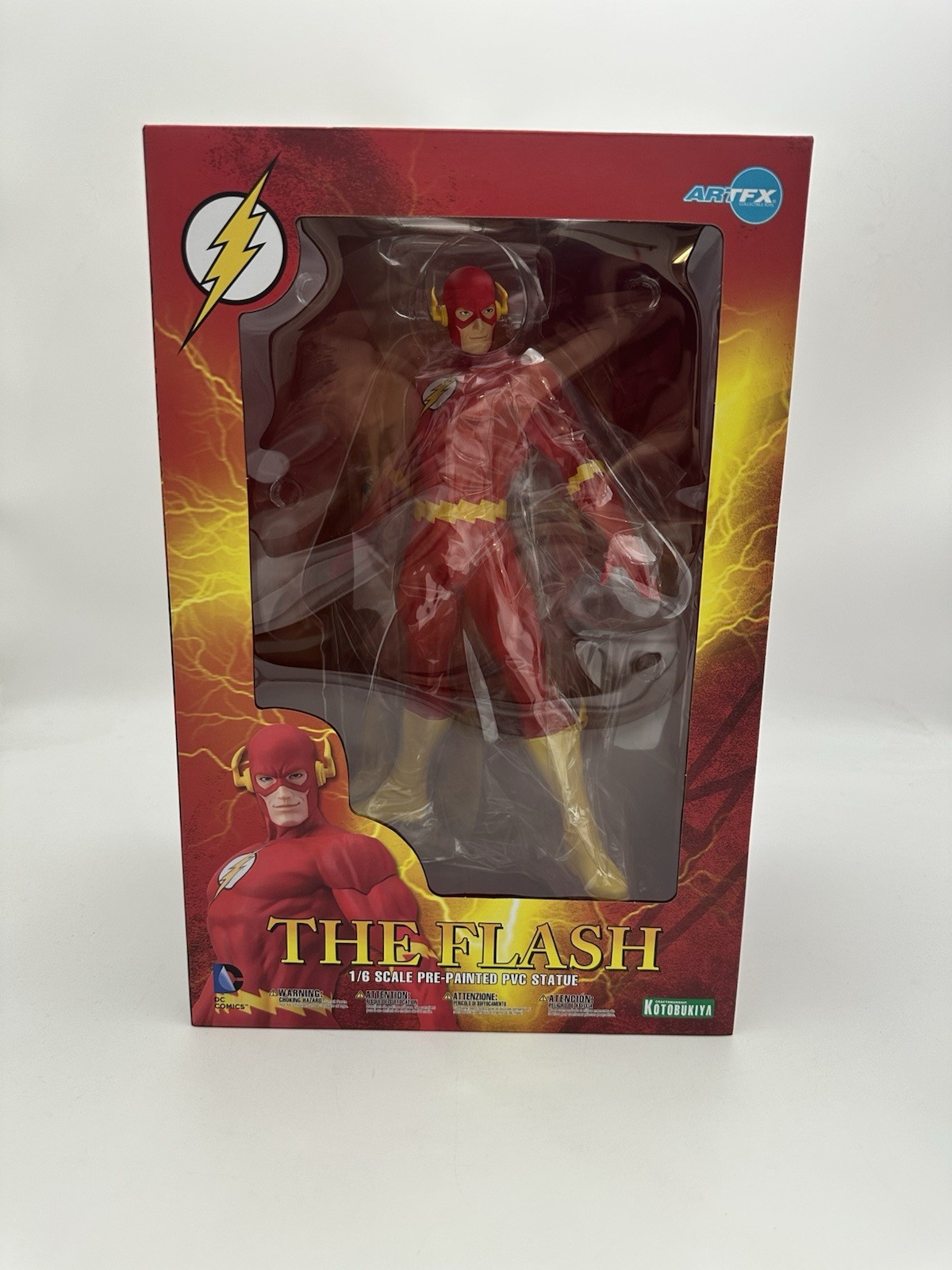 KOTOBUKIYA DC COMICS THE FLASH ARTFX STATUE KOTOBUKIYA DC COMICS THE FLASH ARTFX STATUE