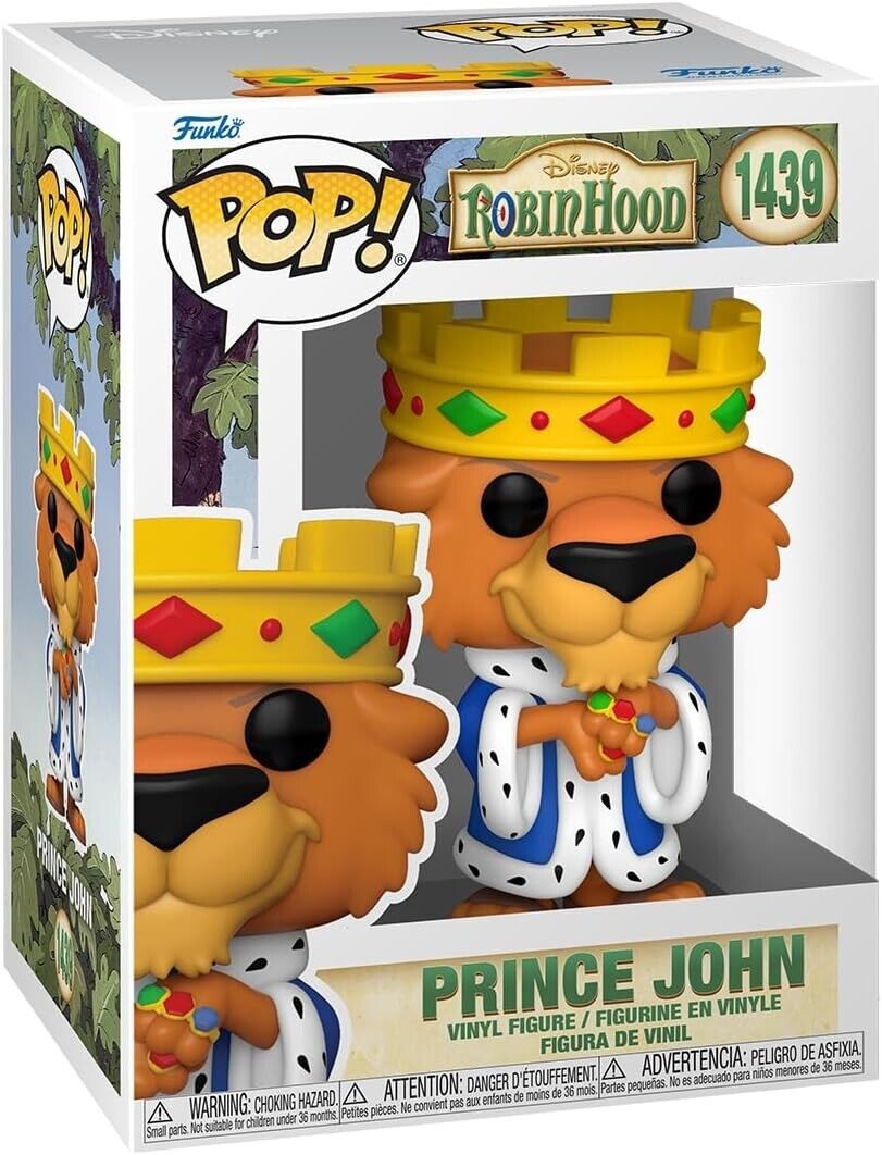 Funko Pop Vinyl: Disney - Prince John #1439 with cover protector
