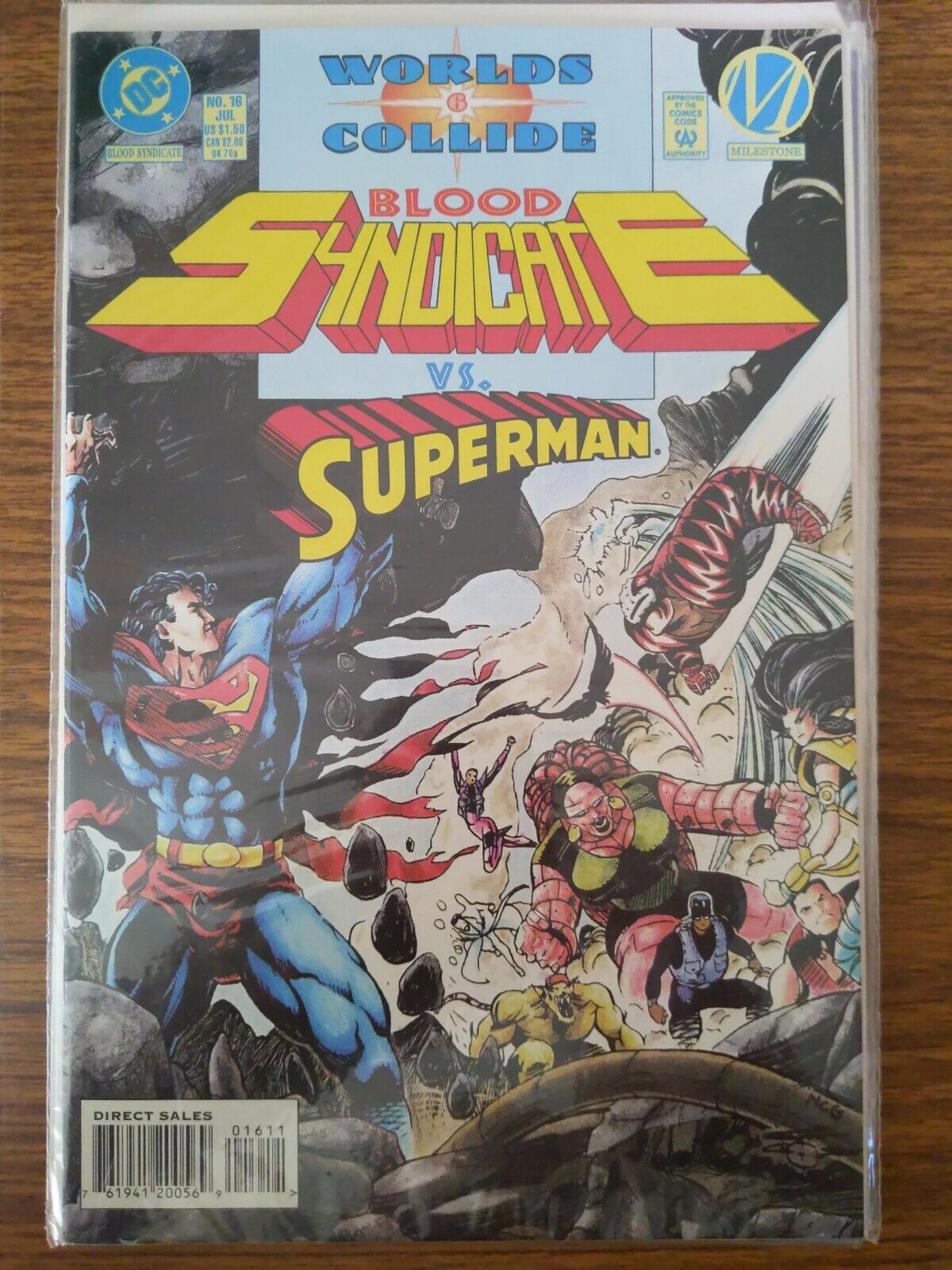 Worlds Collide #6 Blood Syndicate vs Superman #16 DC Milestone Comics 1994 