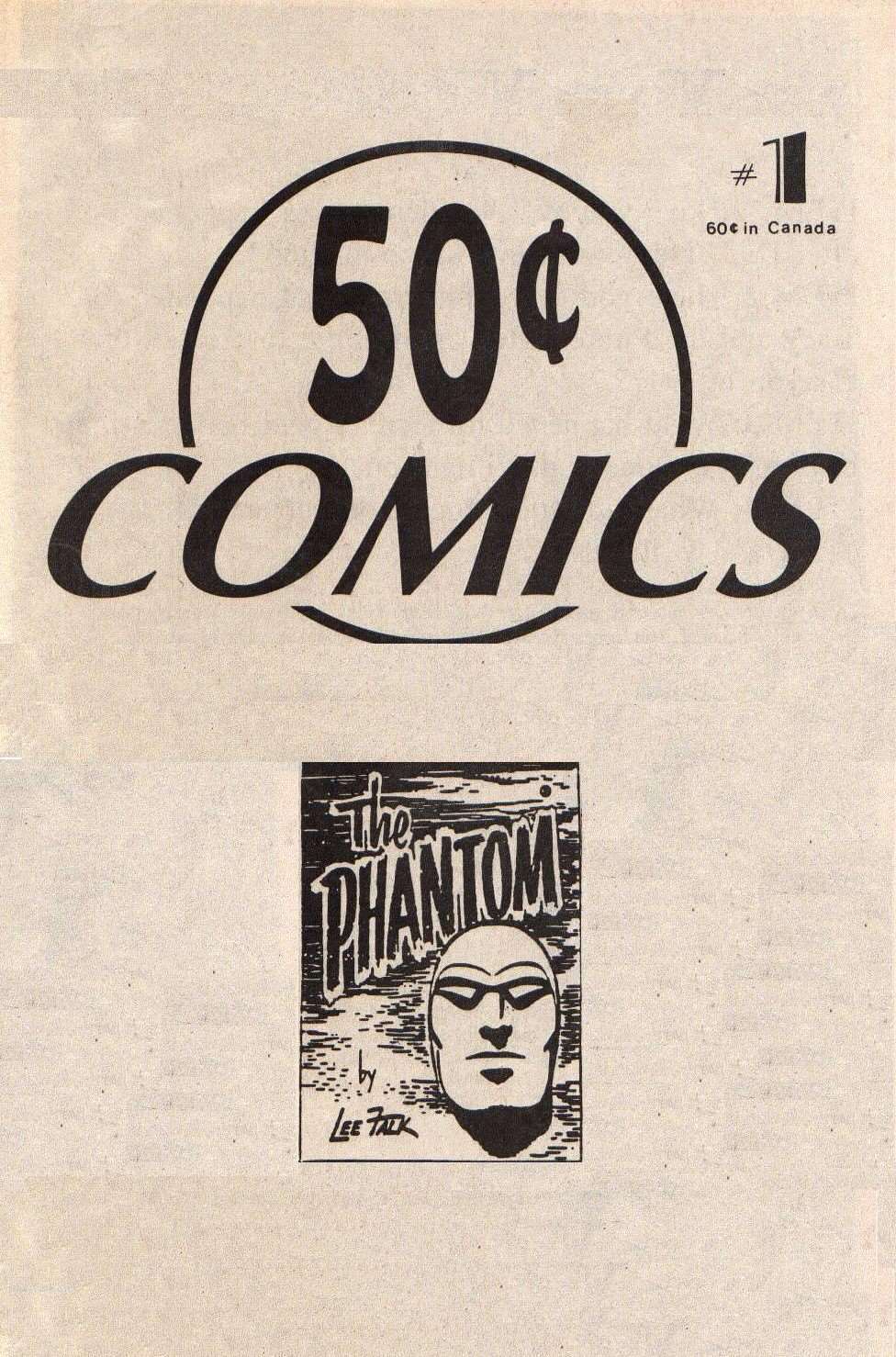 50 Cent Comics #1 VF; Manuscript | the Phantom - we combine shipping