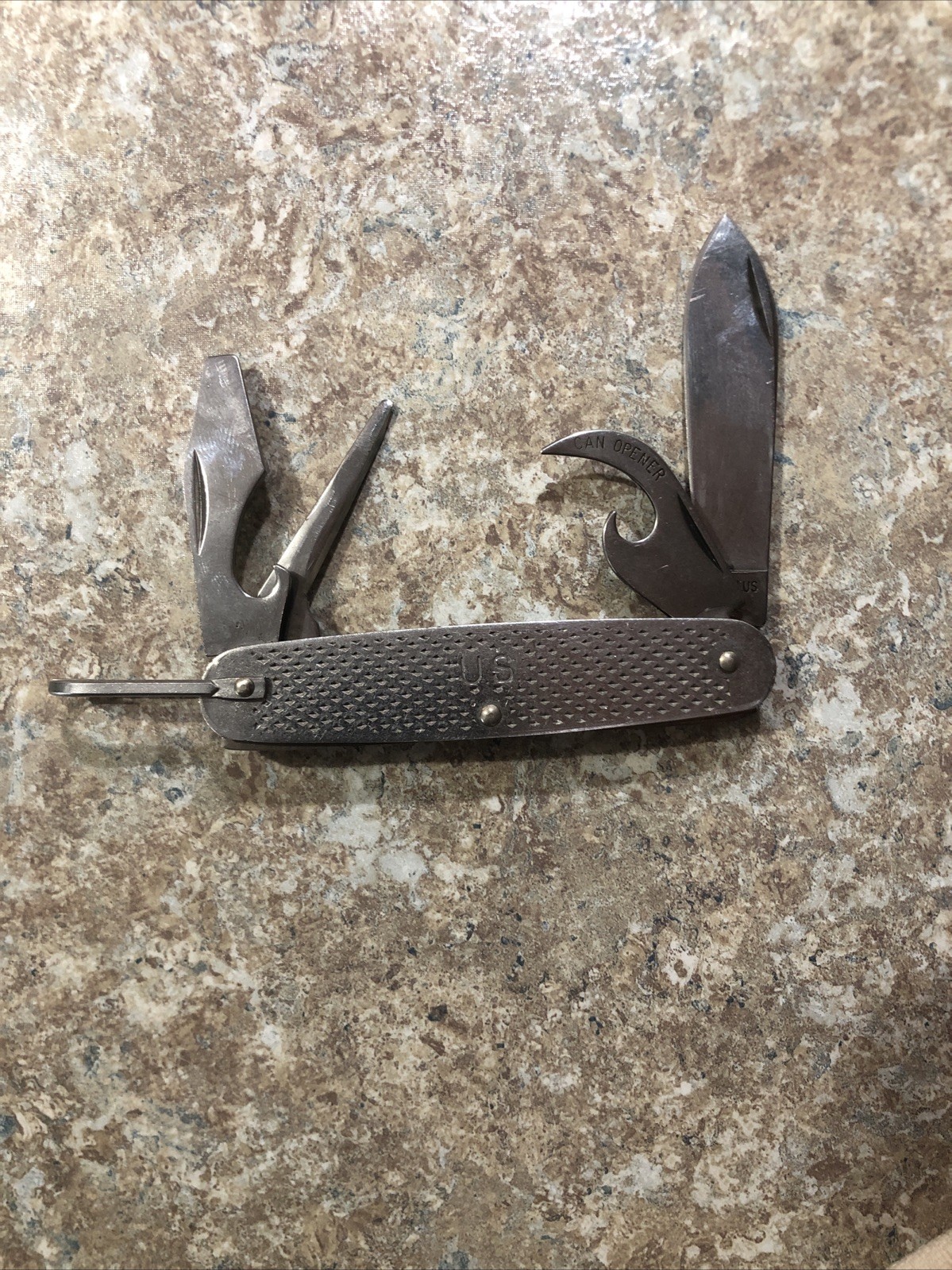 Camillus 1992 Military 4 Blade Stainless Utility Survival Knife Camillus 1992 Military 4 Blade Stainless Utility Survival Knife