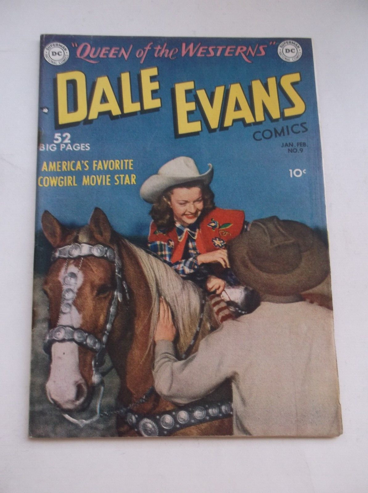DC: DALE EVANS COMICS #9, AMERICA'S FAVORITE COWGIRL, ALEX TOTH, 1950, FN/VF DC: DALE EVANS COMICS #9, AMERICA'S FAVORITE COWGIRL, ALEX TOTH, 1950, FN/VF