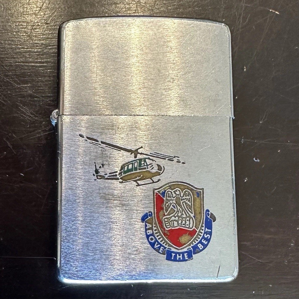 Vintage 1978 Zippo Lighter US Army Aviation School Above The Best Engraved Vintage 1978 Zippo Lighter US Army Aviation School Above The Best Engraved
