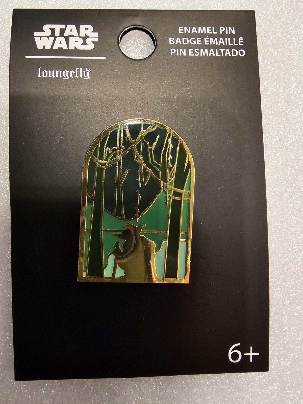 Loungefly Star Wars Yoda on Dagobah Silhouette Enamel Pin Loungefly Star Wars Yoda on Dagobah Silhouette Enamel Pin