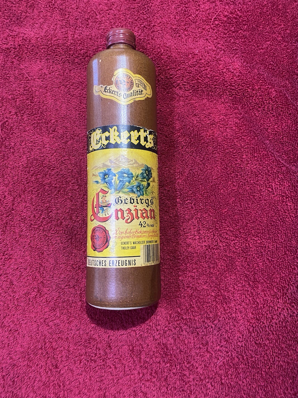 Super Rare Antique Collectible , Wine Evkert’s Gebirgs Enzian German Spirits