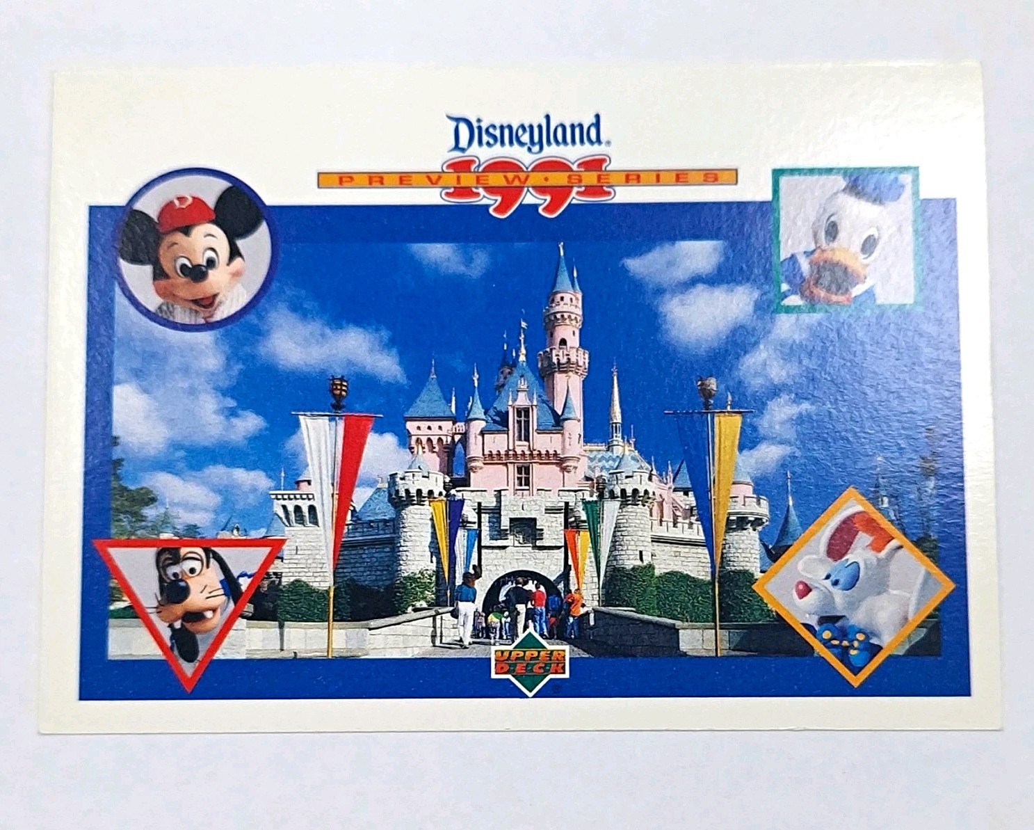 1991 Upper Deck Disneyland Preview Set Sleeping Beauty Castle Checklist 5/5 NM 