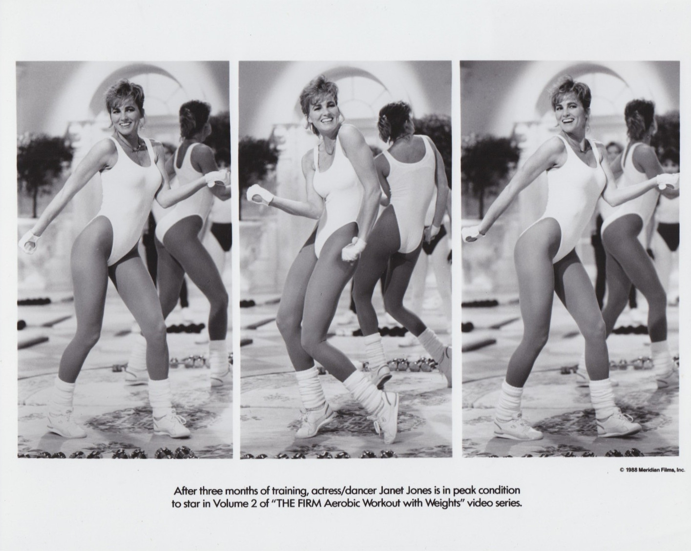 1988 Press Photo Dancer Janet Jones in "The Firm Volume 2: Low-Impact Aerobics" 1988 Press Photo Dancer Janet Jones in "The Firm Volume 2: Low-Impact Aerobics"
