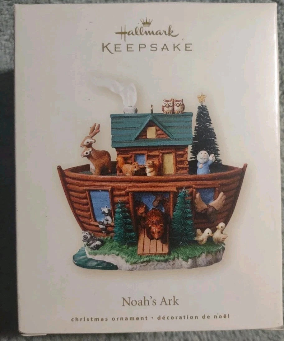 GENUINE Hallmark Keepsake Ornament Noah's Ark 2008-6-9-198 GENUINE Hallmark Keepsake Ornament Noah's Ark 2008-6-9-198