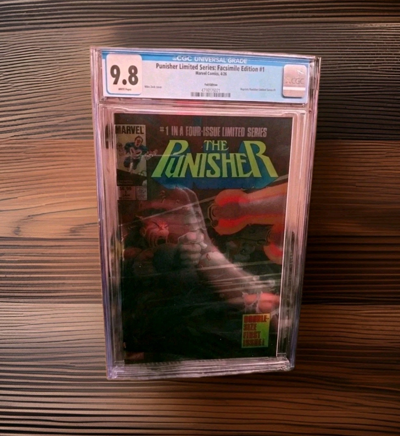 Punisher #1 Facsimile Foil Variant 2026 CGC 9.8 White Pages Mike Zeck Marvel