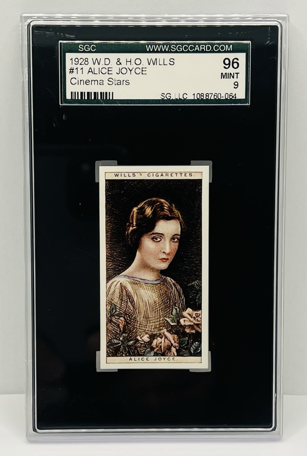 1928 W.D. & H.O. Wills Cinema Stars Set-Break #11 Alice Joyce SGC 9 Mint 1928 W.D. & H.O. Wills Cinema Stars Set-Break #11 Alice Joyce SGC 9 Mint