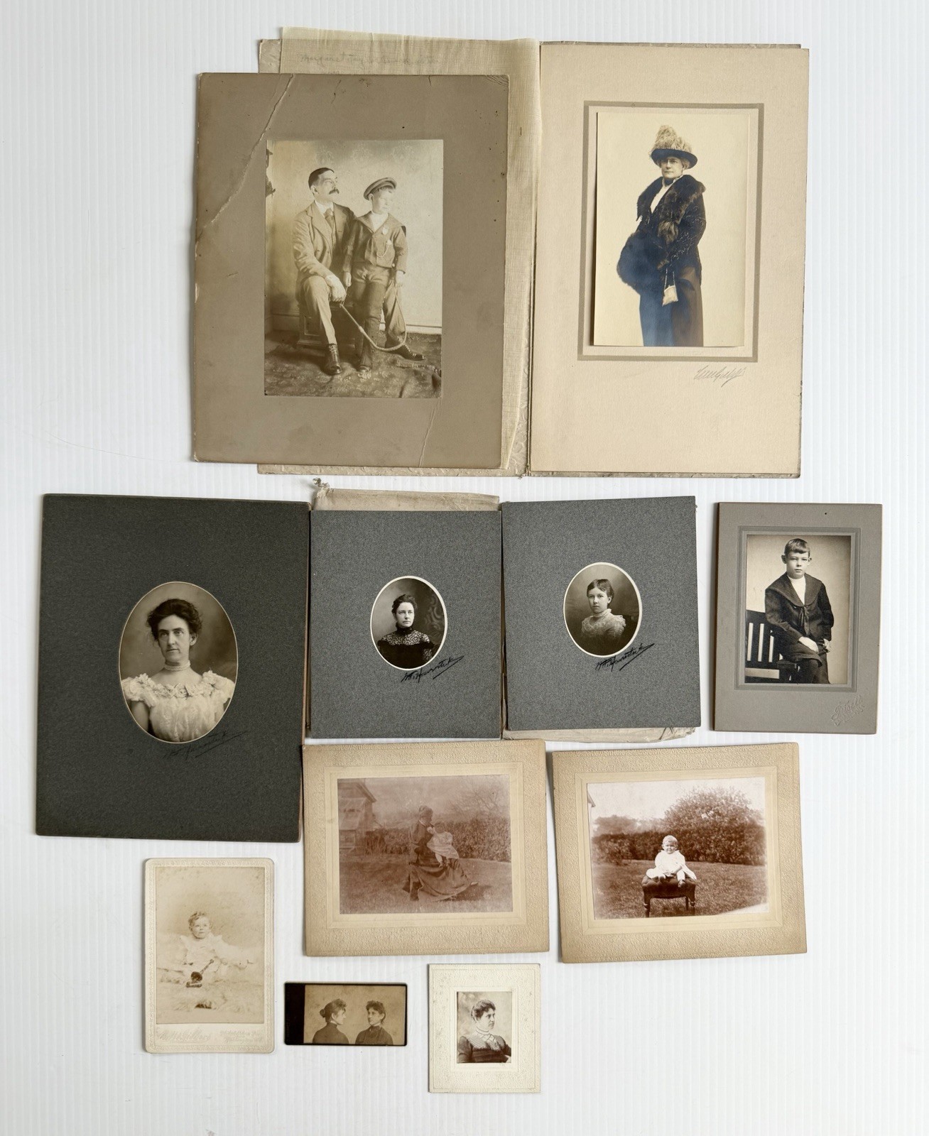 Antique Victorian Photo Lot, Identified Taylor Family, Eastern US Antique Victorian Photo Lot, Identified Taylor Family, Eastern US