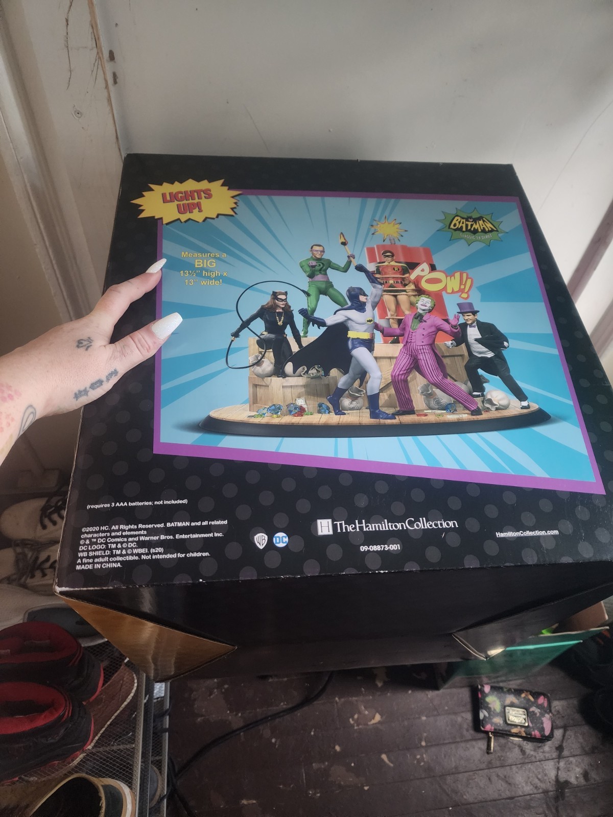 The Hamilton Collection Batman Classic TV Series 1960s Light-Up Figurine Boxed
