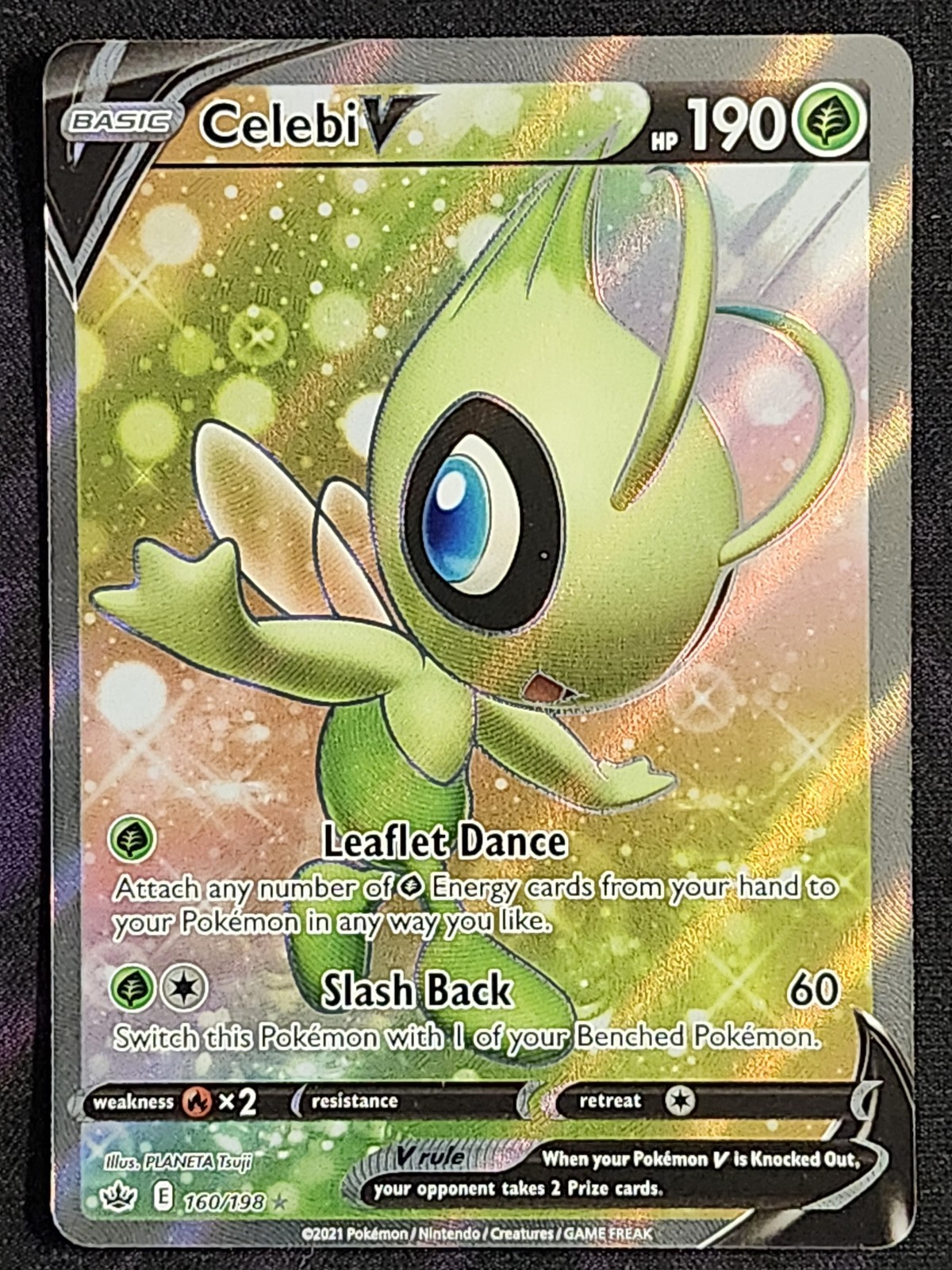 Pokemon Celebi V 160/198 Chiilling Reign CRE Pokemon Celebi V 160/198 Chiilling Reign CRE