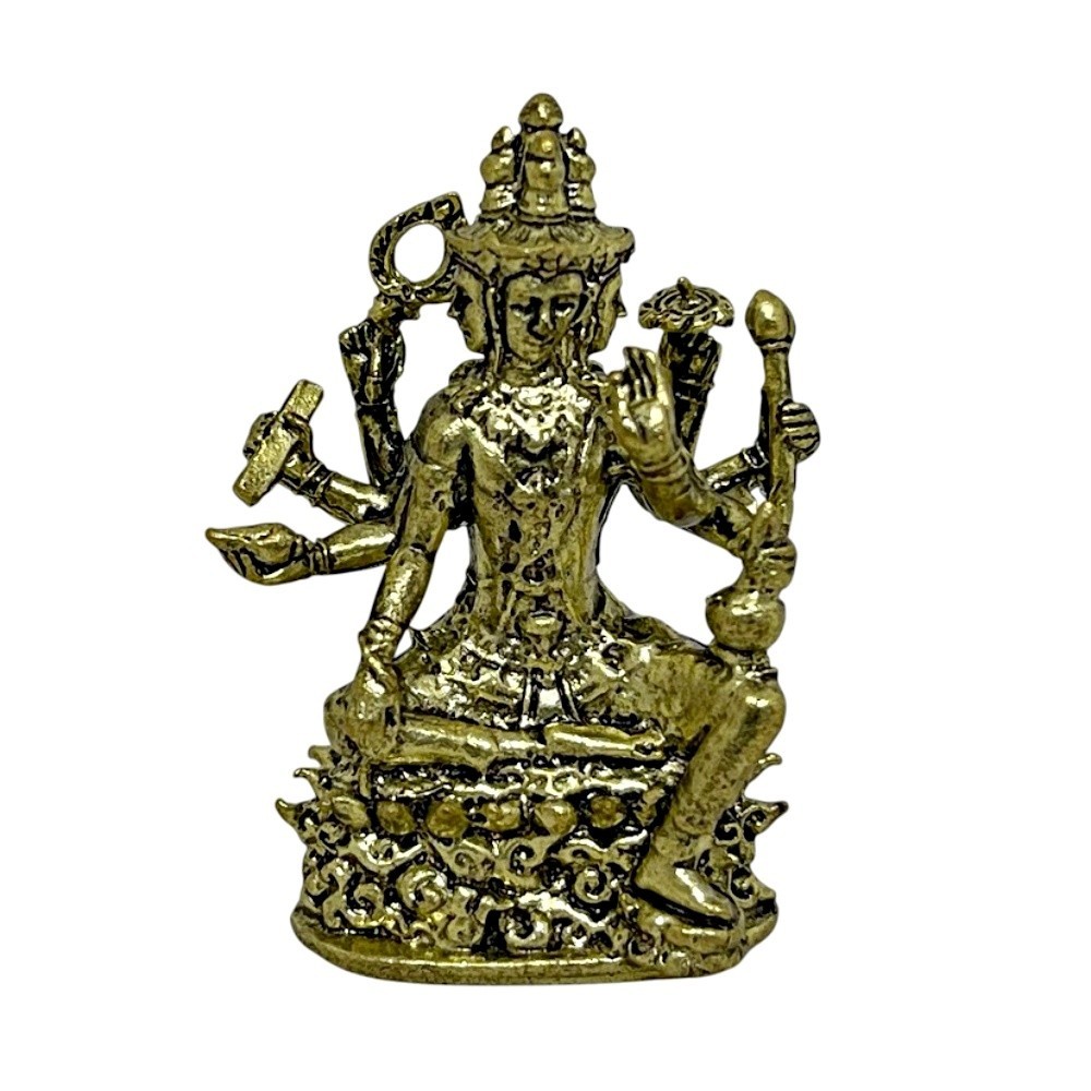 Lord Brahma Phra Phrom 4 Face Hindu God Mini Brass Statue Trimurti Creator Idol Lord Brahma Phra Phrom 4 Face Hindu God Mini Brass Statue Trimurti Creator Idol