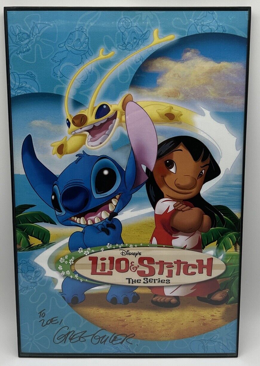 Disney Lilo & Stitch The Series Promotional poster signed by artist