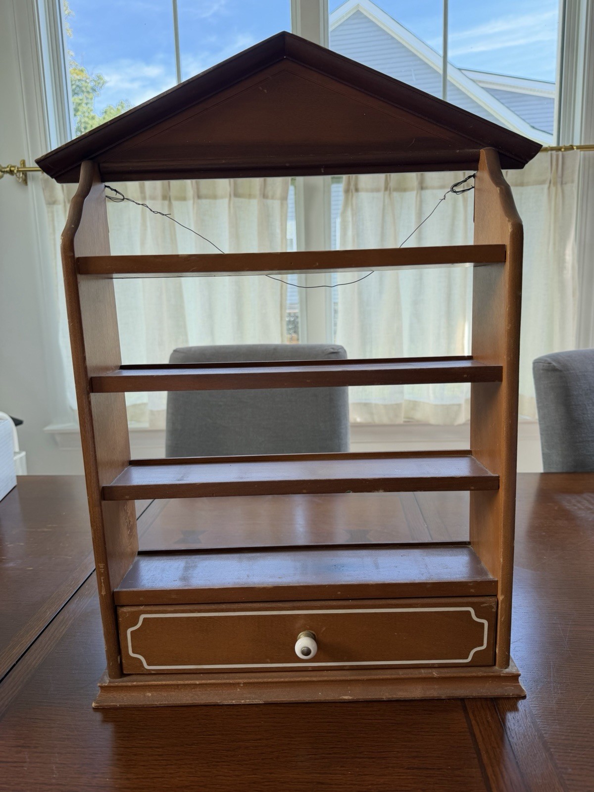 Vintage 1989 Lenox Spice Village Wood Rack Shelf Drawer ONLY Taiwan 23” Vintage 1989 Lenox Spice Village Wood Rack Shelf Drawer ONLY Taiwan 23”