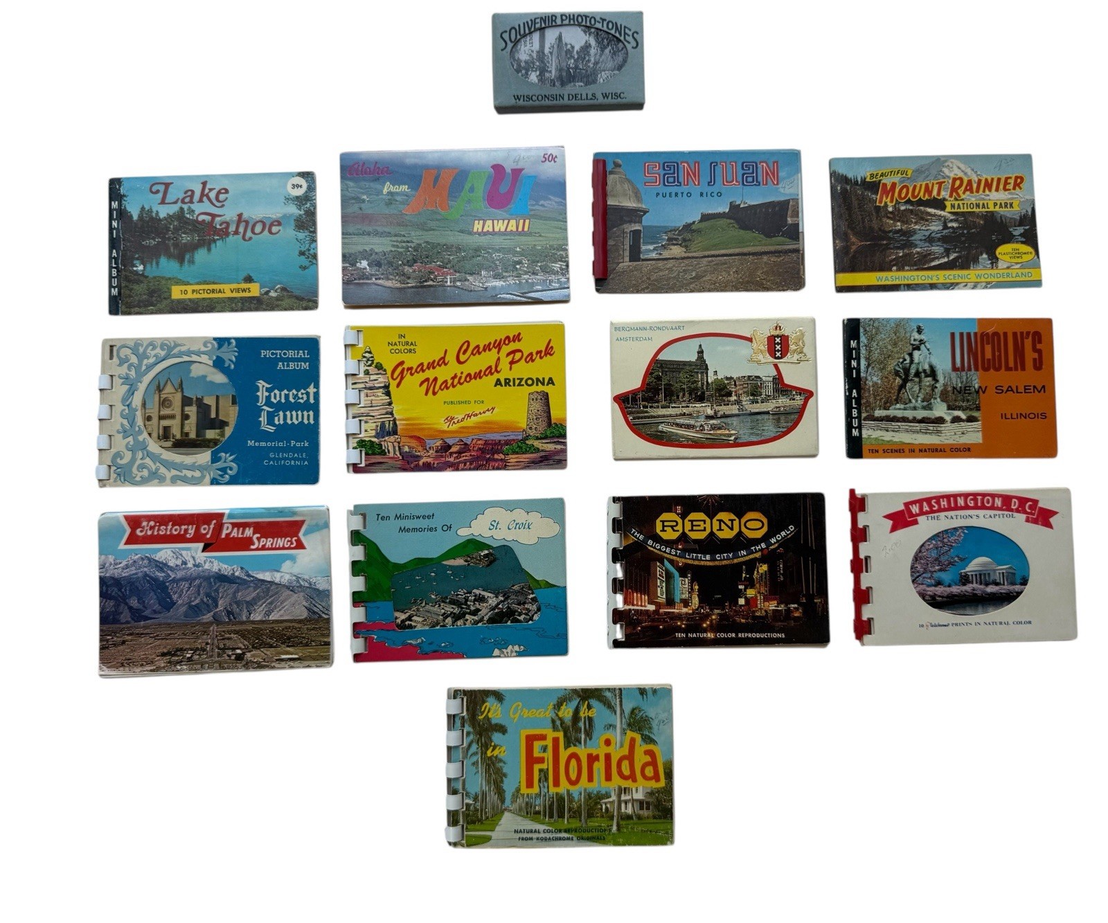 VTG Lot of 14 Souvenir Scenic Postcard Folders w/Fold Out Pics 60s 70s USA 2X3 VTG Lot of 14 Souvenir Scenic Postcard Folders w/Fold Out Pics 60s 70s USA 2X3