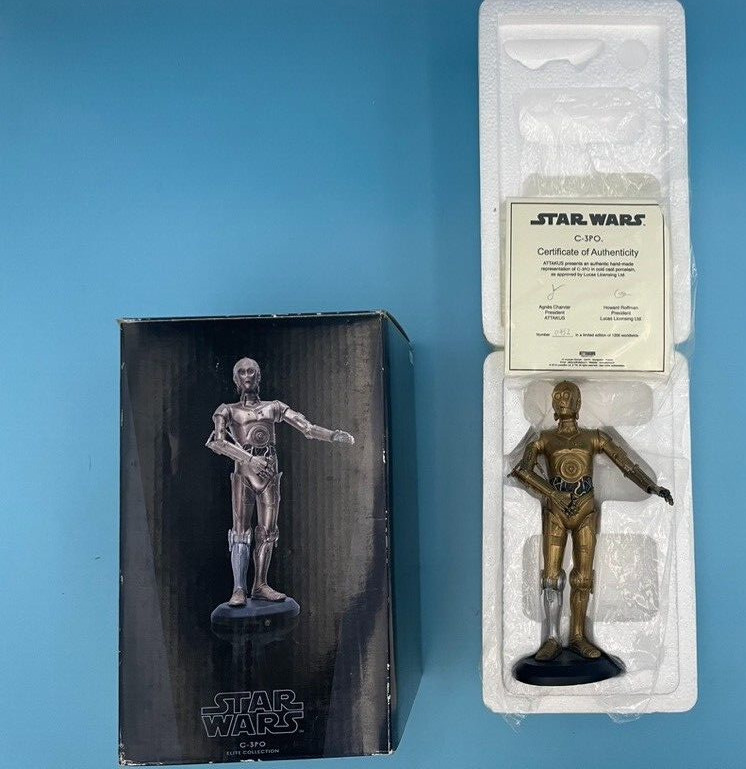 Star Wars Attakus C3PO Classic Statue New 2001 Limited Edition w/ COA 