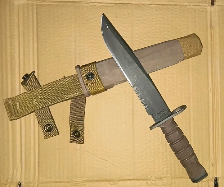 Vintage OKC3S OKC-3S Knife Bayonet USMC & Sheath Military Ontario Knife Co USA Vintage OKC3S OKC-3S Knife Bayonet USMC & Sheath Military Ontario Knife Co USA