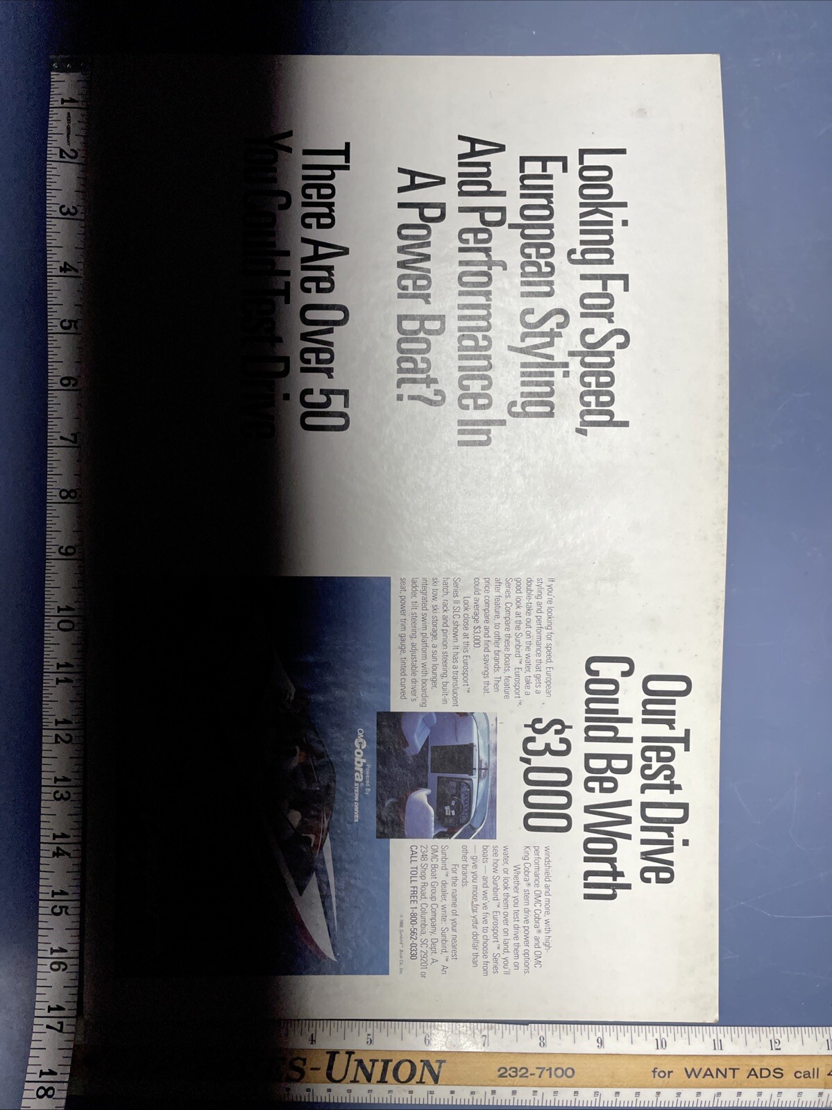 Vintage 1988 sunbird Eurosport dealership stand-up display Poster Vintage 1988 sunbird Eurosport dealership stand-up display Poster