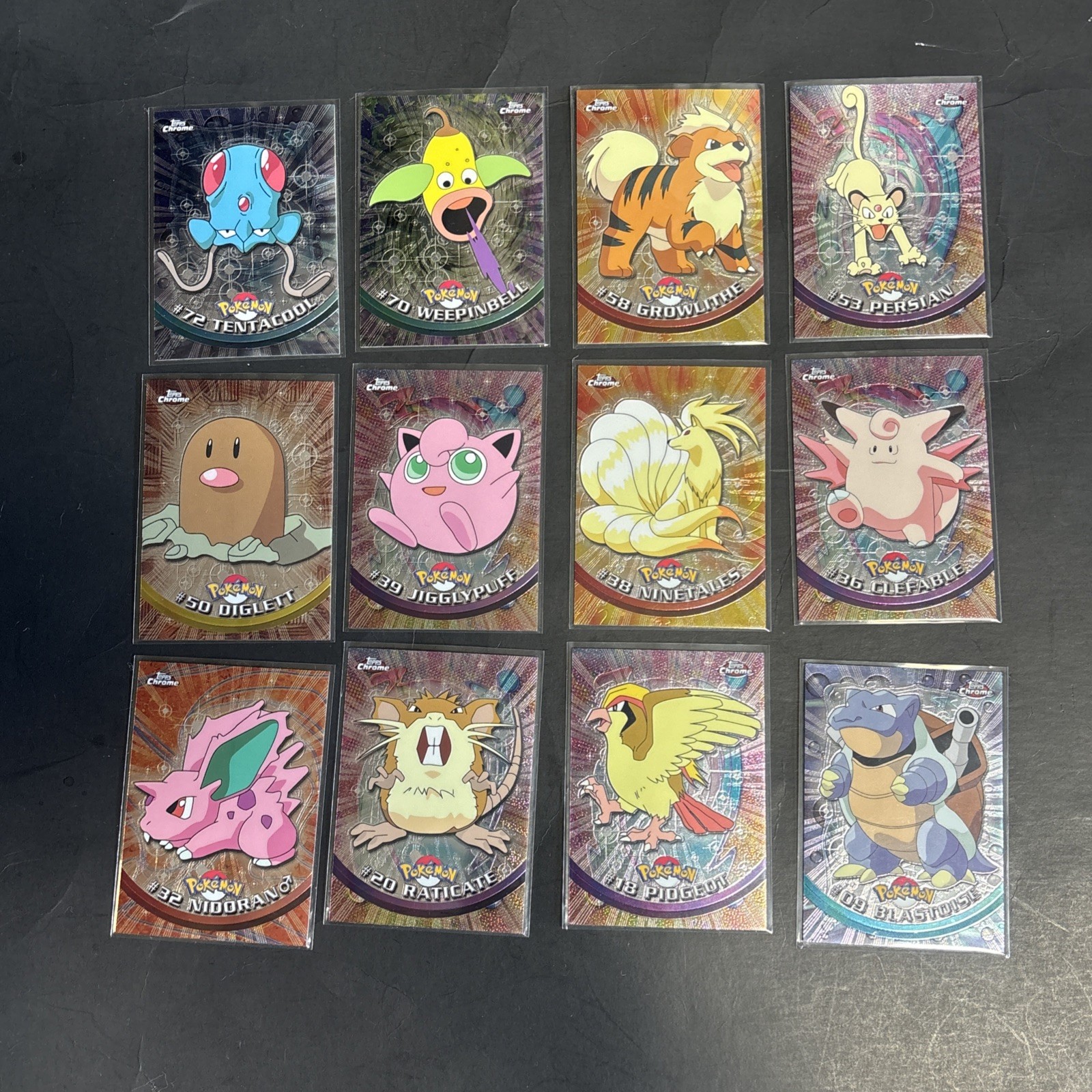 Topps Chrome 1999 Pokémon TV Animation Edition 12 card lot blostoise +++ + More Topps Chrome 1999 Pokémon TV Animation Edition 12 card lot blostoise +++ + More