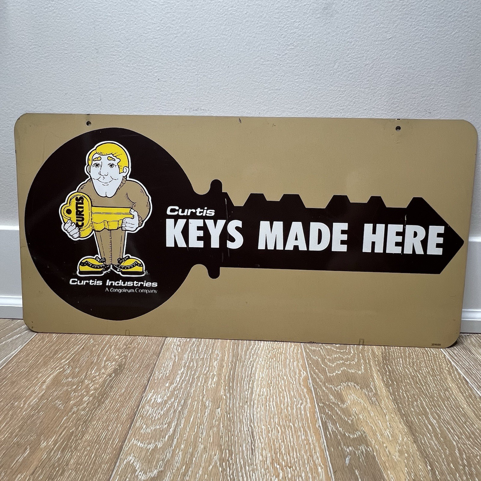 VTG Curtis Keys Double‑Sided Metal Sign Hardware Store Advertising 24 X 12 VTG Curtis Keys Double‑Sided Metal Sign Hardware Store Advertising 24 X 12