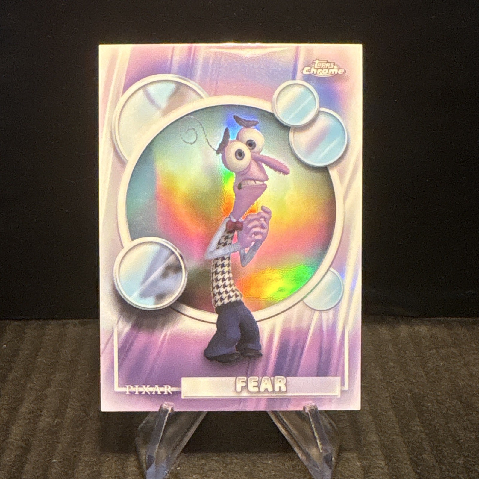Topps Chrome Disney Pixar Inside Out Fear Insert FEAR Topps Chrome Disney Pixar Inside Out Fear Insert FEAR