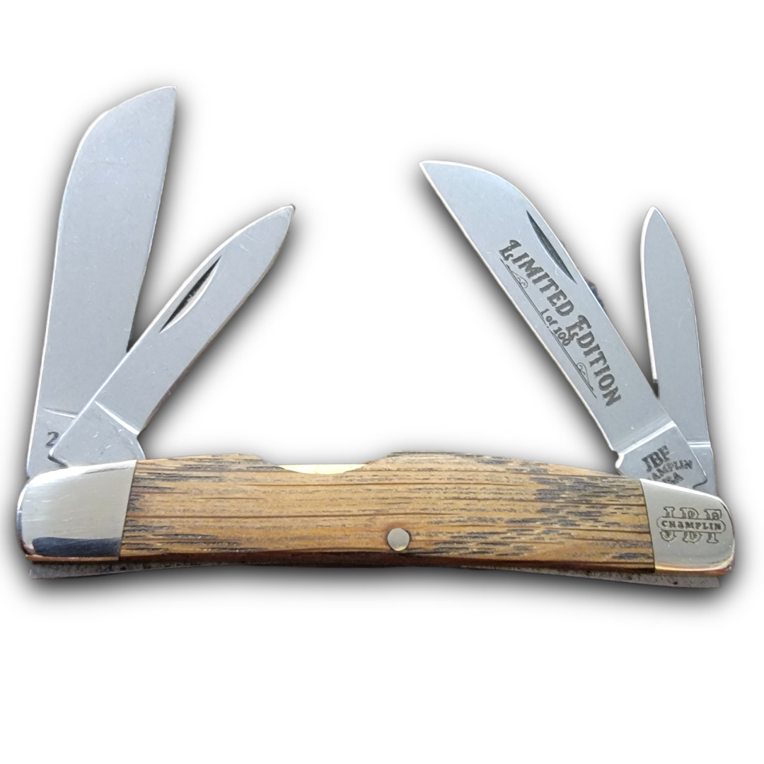 J.B.F. CHAMPLIN CUTLERY KNIVES USA 2026 KENTUCKY BOURBON BARREL CONGRESS KNIFE J.B.F. CHAMPLIN CUTLERY KNIVES USA 2026 KENTUCKY BOURBON BARREL CONGRESS KNIFE