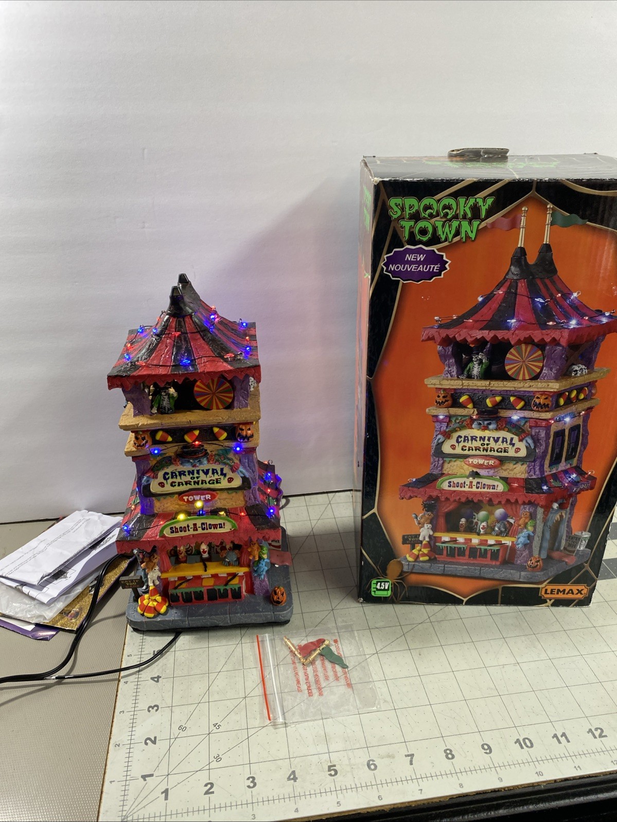 Lemax Spooky Town Halloween Village Carnival Of Carnage Pumpkins Decors 15727 Lemax Spooky Town Halloween Village Carnival Of Carnage Pumpkins Decors 15727